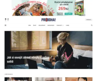 Proboha.cz(To je ale magazín) Screenshot