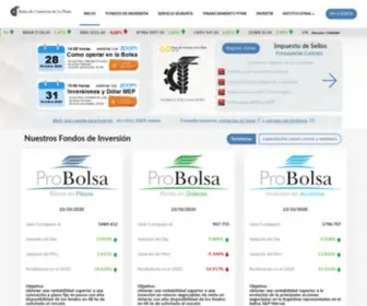 Probolsa.com.ar(Bolsa de Comercio de La Plata) Screenshot