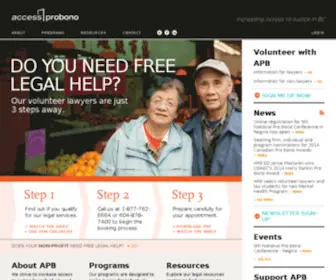 Probono.ca(Salvation Army Pro Bono Program) Screenshot