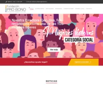 Probono.cl(Fundación Pro Bono) Screenshot