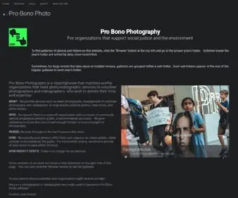Probonophoto.org(Pro Bono Photo) Screenshot