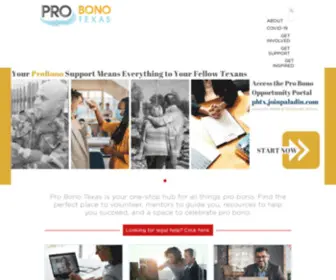 Probonotexas.org(Pro Bono Texas) Screenshot