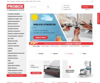 Probox.com.pl(Wyposażenie gastronomii) Screenshot