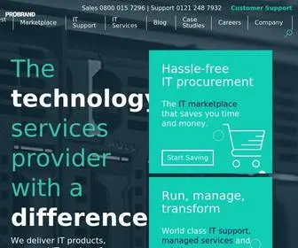 Probrand.co.uk(Managed IT Support & Services) Screenshot