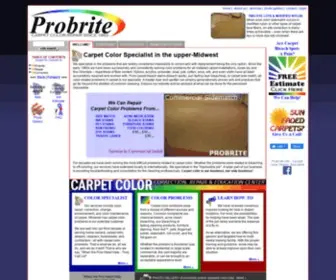 Probrite.net(Carpet Color Repair Specialist) Screenshot