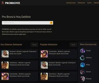 Probronz.com(Champion Pro Builds and Guides) Screenshot