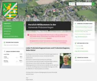 Probsteierhagen.de(Gemeinde Probsteierhagen) Screenshot