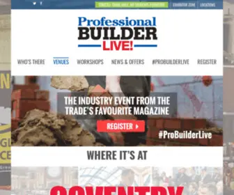 Probuilderlive.co.uk(Pro Builder Live) Screenshot