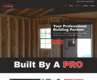 Probuiltbuildings.com(PROBUILT) Screenshot