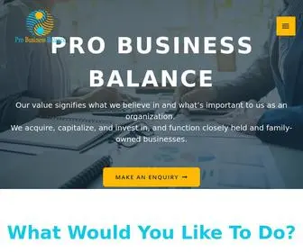 Probusinessbalance.com(Pro Business Balance) Screenshot