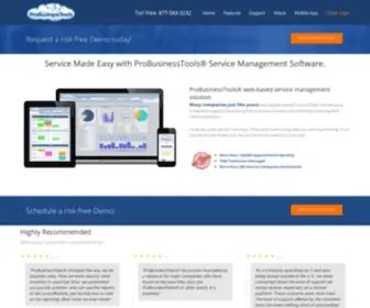 Probusinesstools.com(Service Management Software) Screenshot