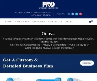 Probusinesswriters.com(Pro Business Writers) Screenshot