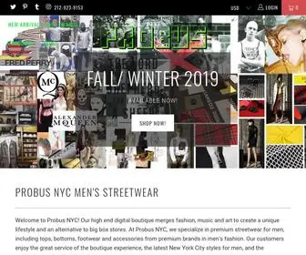 Probusnyc.com(Probus NYC) Screenshot