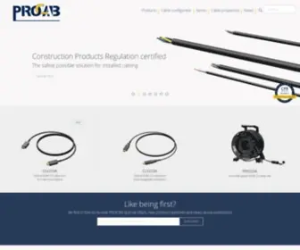Procab.be(Professional high quality cables and connectors) Screenshot