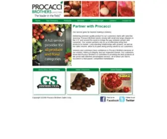 Procaccibrothers.com(Procacci Brothers) Screenshot