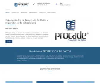 Procade.org(Protección de Datos) Screenshot