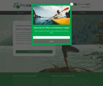 Procana.com(Shop & Buy CBD Products) Screenshot