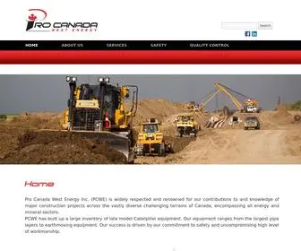 Procanadawest.com(Pro Canada West Energy) Screenshot