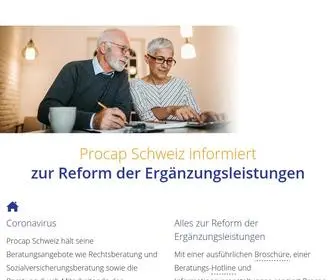 Procap.ch(Home) Screenshot