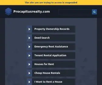 Procapitusrealty.com(Search Any Real Estate Properties in India at Procapitus Realty) Screenshot