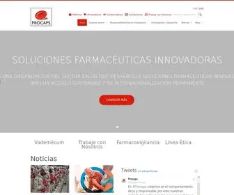 Procapslaboratorios.com(Procaps) Screenshot