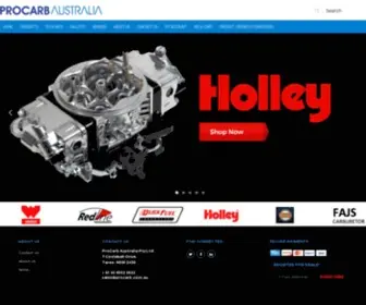 Procarb.com.au(Procarb Performance Carburetor) Screenshot