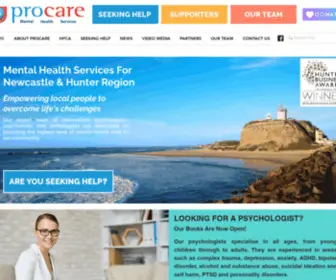 Procare.org.au(ProCare Mental Health Services) Screenshot