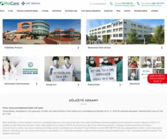 Procare.sk(Nemocnice Svet zdravia a polikliniky ProCare) Screenshot