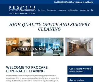 Procarecleaning.co.uk(Contact ProCare today for a free quotation) Screenshot