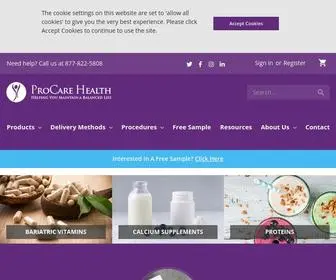 Procarenow.com(Bariatric Multivitamins) Screenshot