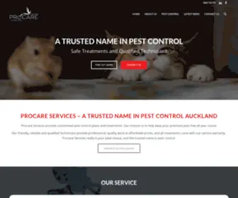 Procareservices.co.nz(Residential & Commercial Pest Control Auckland) Screenshot