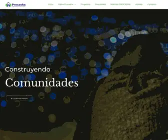 Procasha.org(Fundación De Promoción Para El Cambio Socio Habitacional) Screenshot