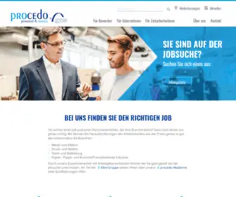 Procedo-Personalservice.de(Startseite) Screenshot