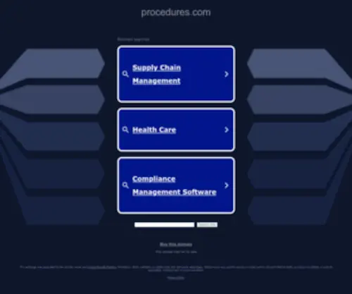 Procedures.com(Procedures) Screenshot