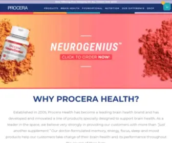 Procerahealth.com(The Brain Health Company) Screenshot