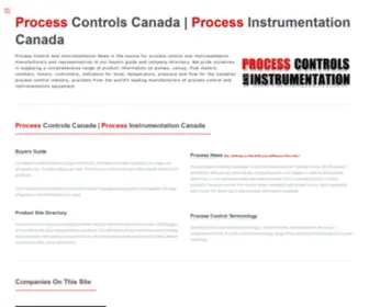 Processcontrols.ca(Process Controls Canada) Screenshot