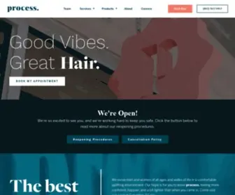 Processhairsalon.com(Process Hair Salon) Screenshot