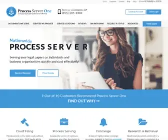 Processserverone.com(Certified Nationwide Process Server) Screenshot