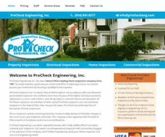 Procheckeng.com(ProCheck Engineering) Screenshot