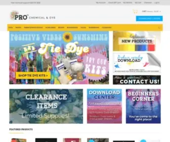 Prochemicalanddye.net(PRO Chemical and Dye has been a supplier of versatile fiber art supplies including) Screenshot