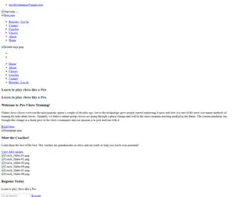 Prochesstraining.com(ProChess Training) Screenshot