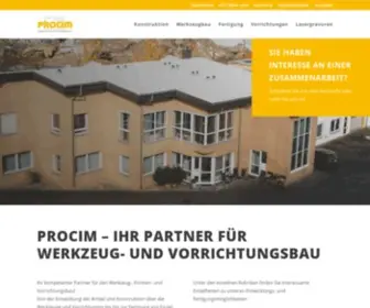 Procim-WerkZeugbau.de(Und Vorrichtungsbau GmbH) Screenshot