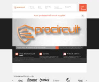 Procircuit.co.za(Circuit Board Supply and Manufacture) Screenshot