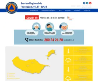 ProcivMadeira.pt(Serviço Regional de Proteção Civil) Screenshot