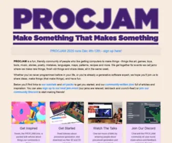 ProcJam.com(Make Something That Makes Something) Screenshot
