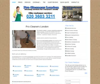 Procleanerslondon.com(Cleaners London) Screenshot