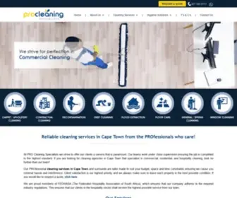 Procleaningsa.co.za(PROfessional cleaning services in Cape Town) Screenshot