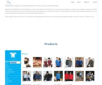 Proclothing.co.uk(Promotional clothing) Screenshot