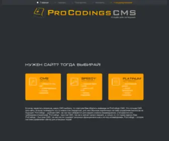 Procodings.ru(Простая и удобная ProCodings CMS для сайта) Screenshot