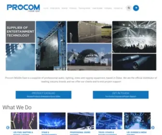 Procom-ME.com(Procom Middle East) Screenshot